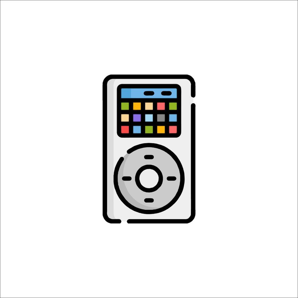 A mp3 player icon on a white background vector
