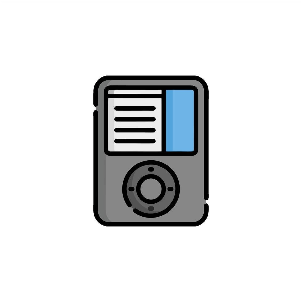 A mp3 player icon on a white background vector