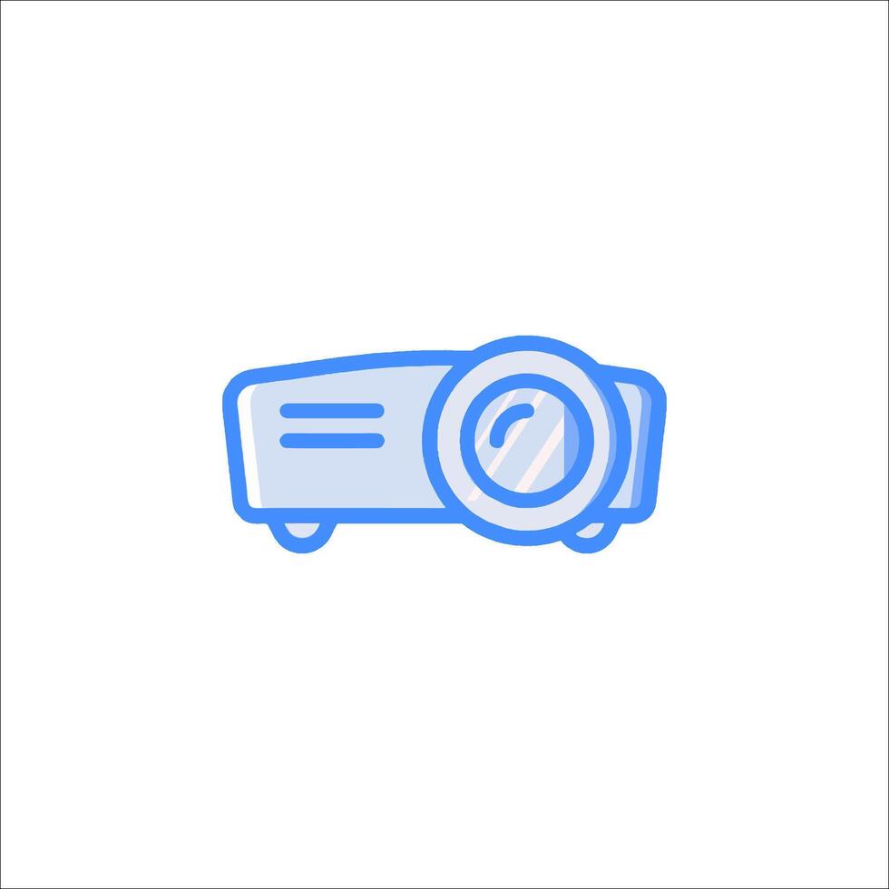 A projector icon on a white background vector