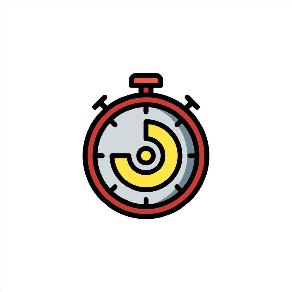 A stopwatch icon on a white background vector