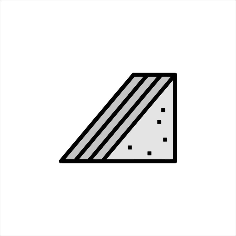 A piece of cheese icon on a white background vector