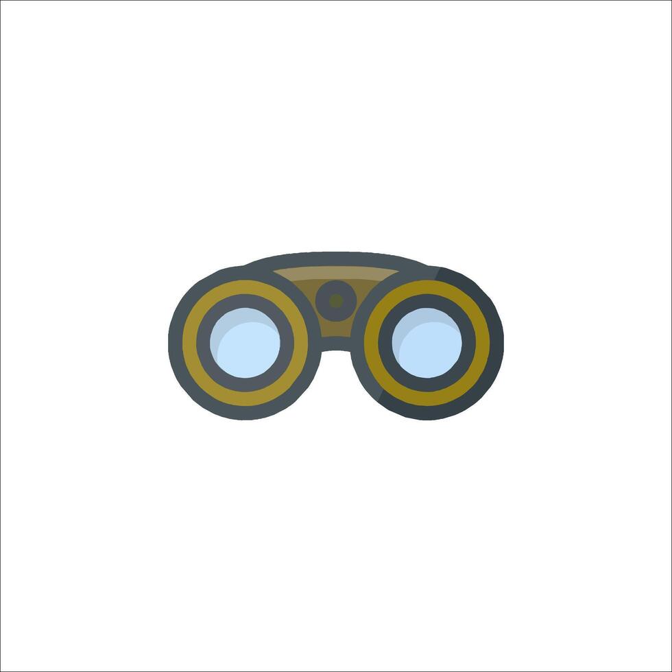 Binoculars icon on white background vector