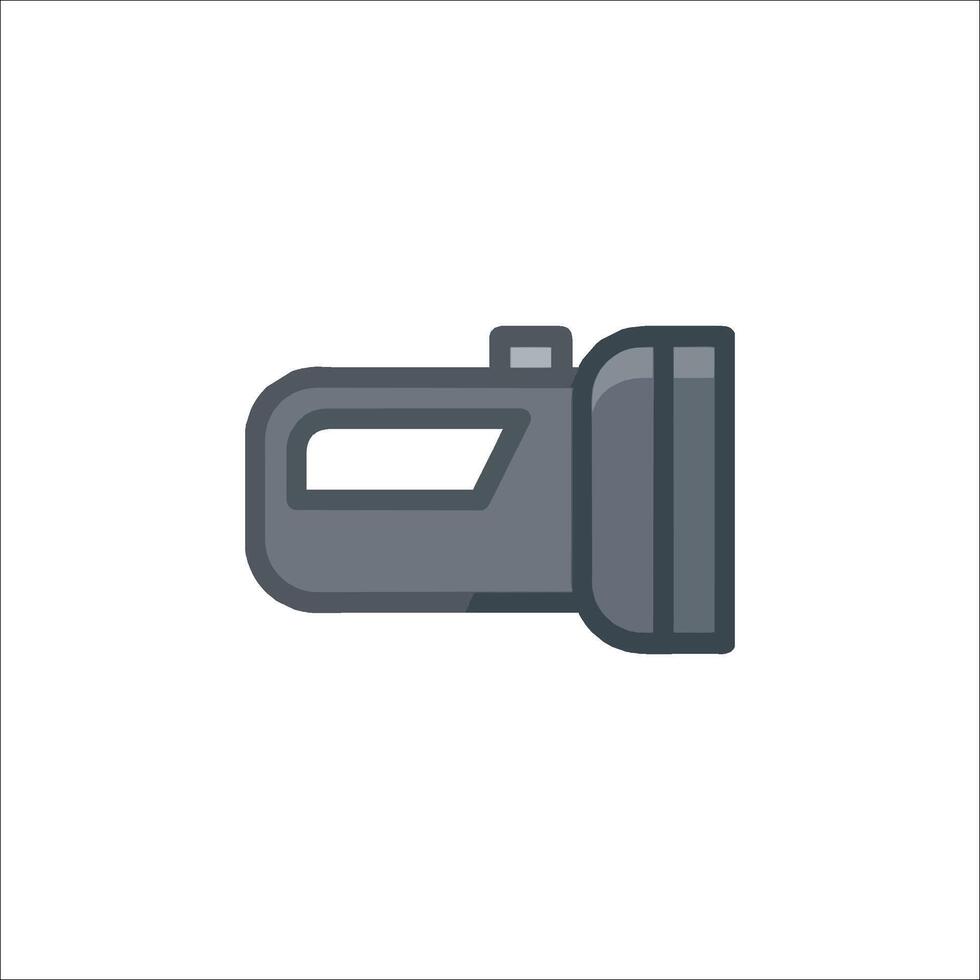 A camera icon on a white background vector