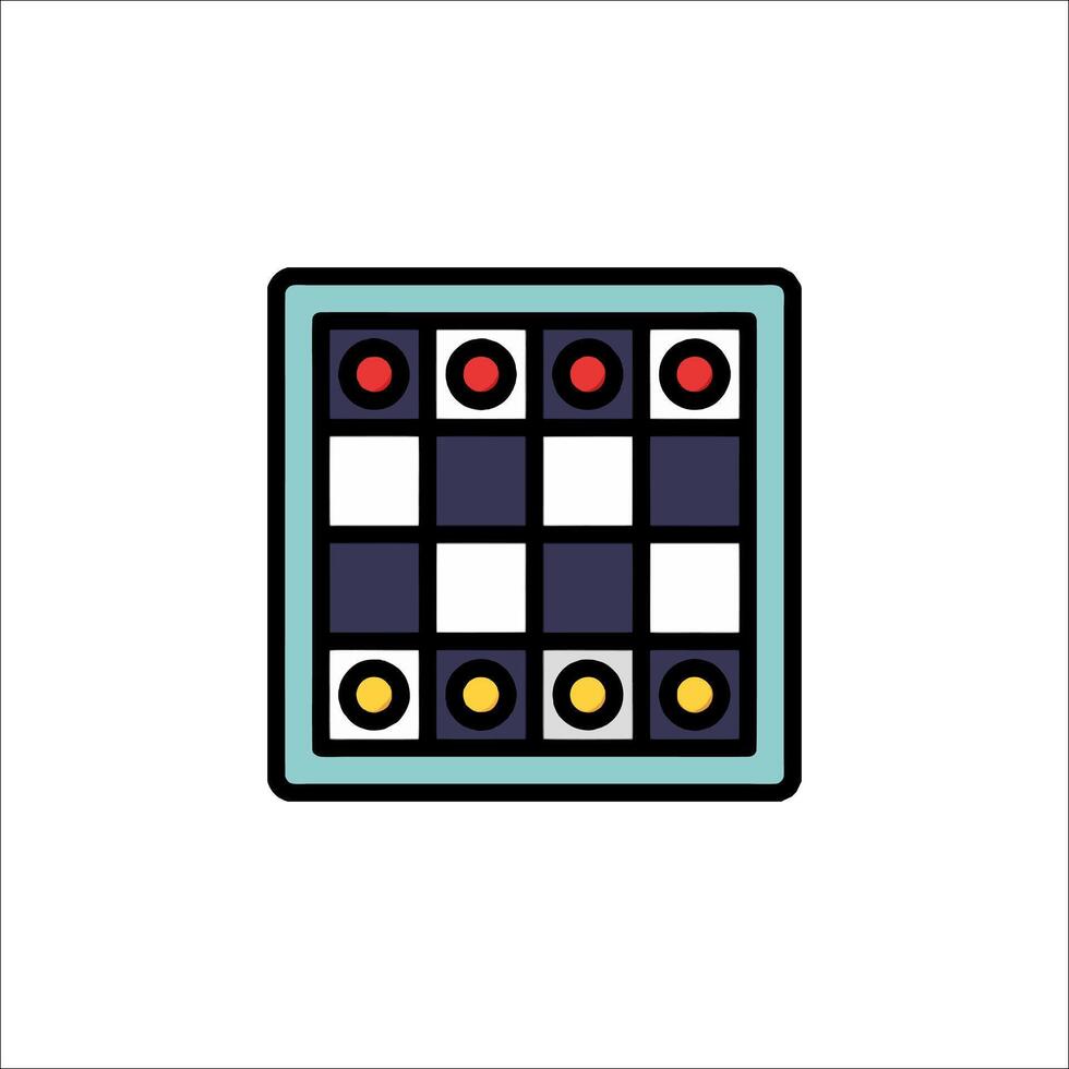 Checkers icon illustration vector
