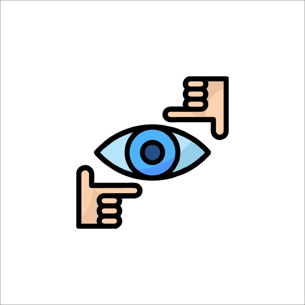 Eye icon illustration vector