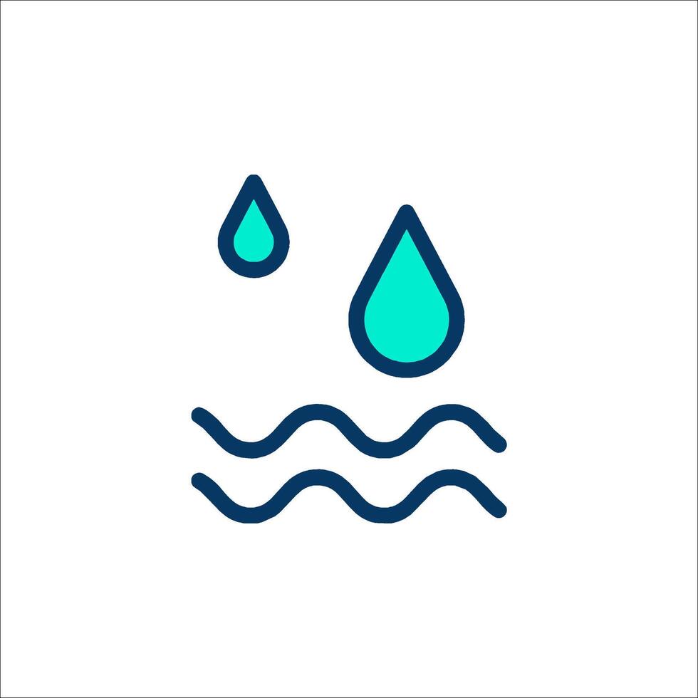 Water drop icon, illustration vector