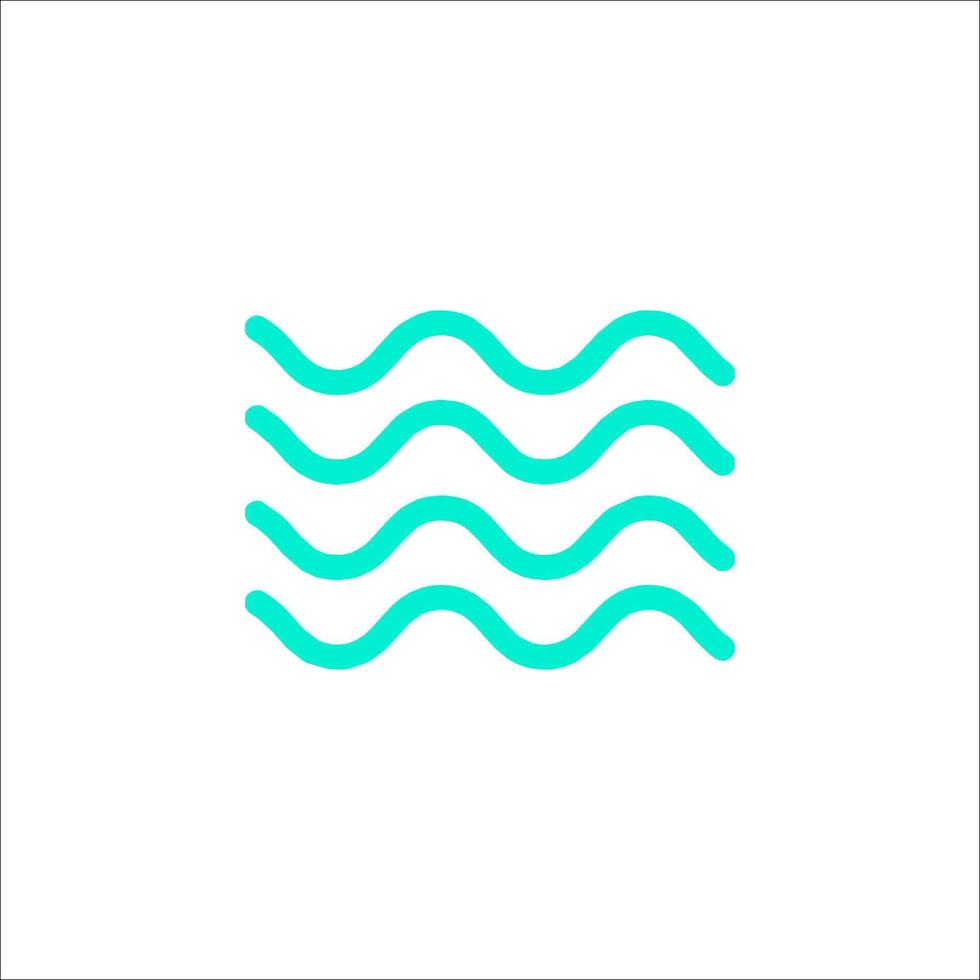 A wave icon on a white background vector