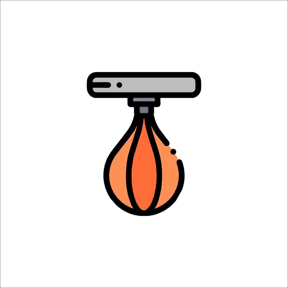 A basketball hoop with a ball inside it vector