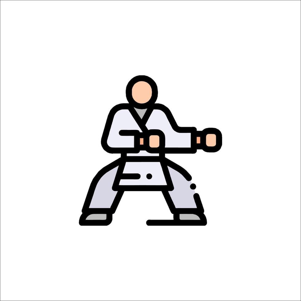 Karate icon illustration vector