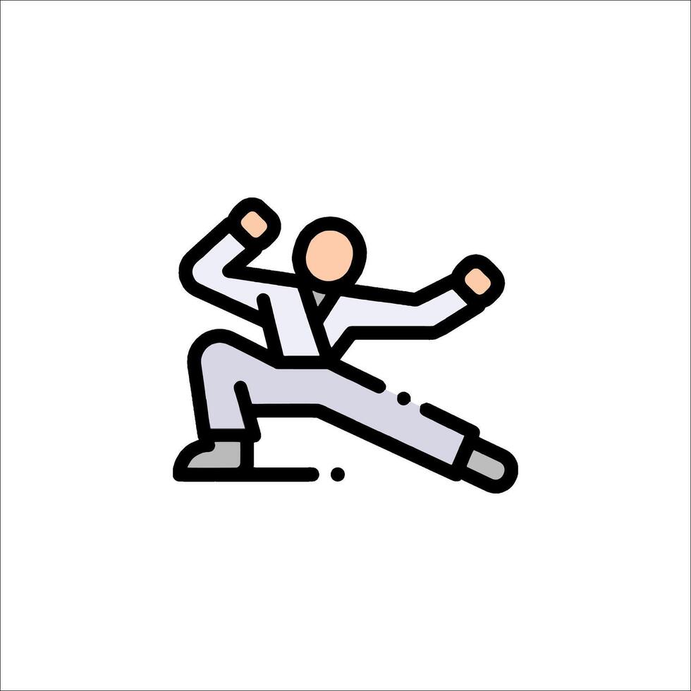 Karate icon illustration vector