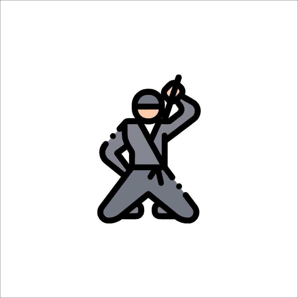 Ninja icon illustration vector