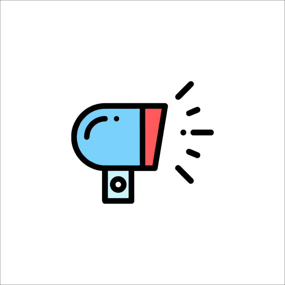 A light bulb icon on a white background vector