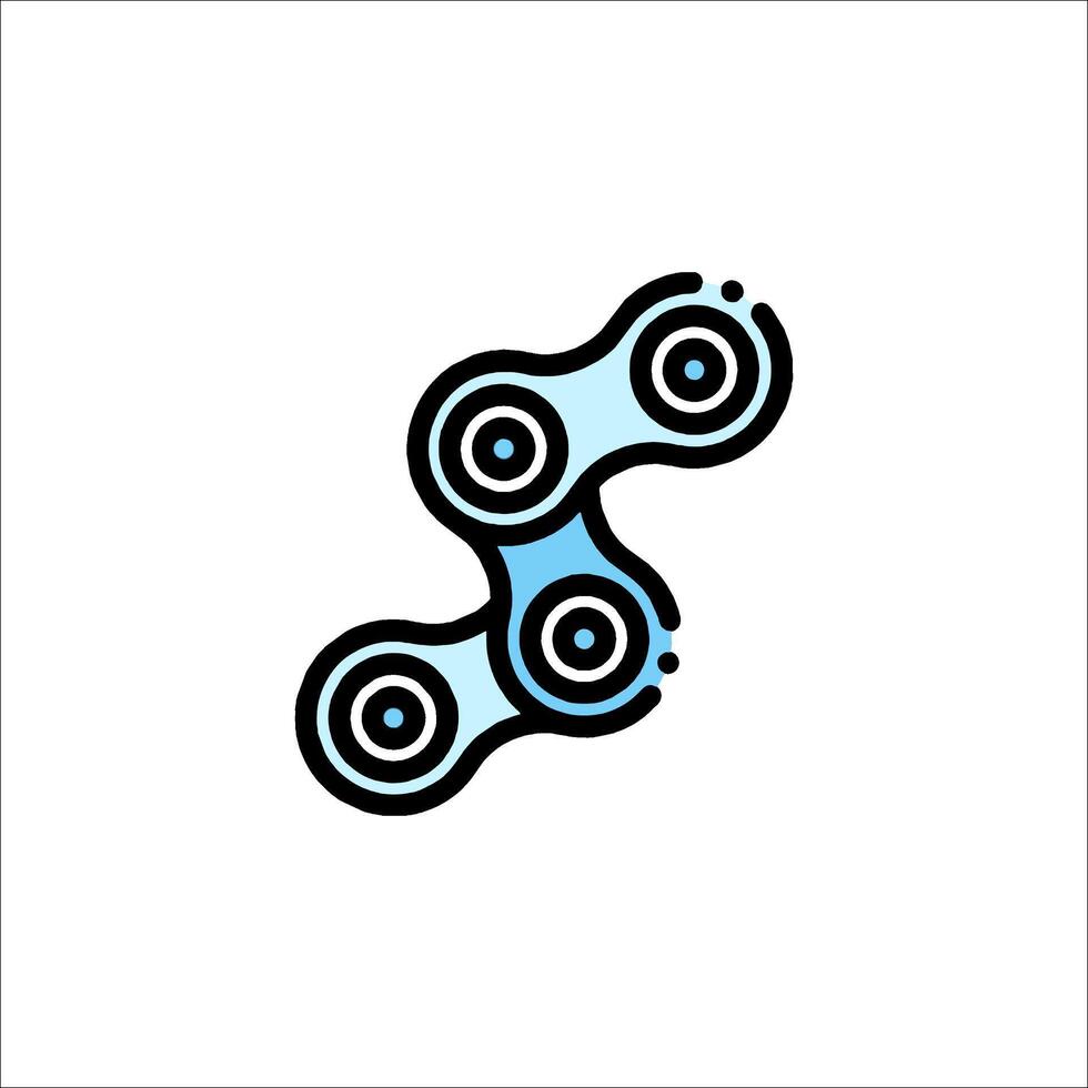 Fidget spinner icon illustration vector