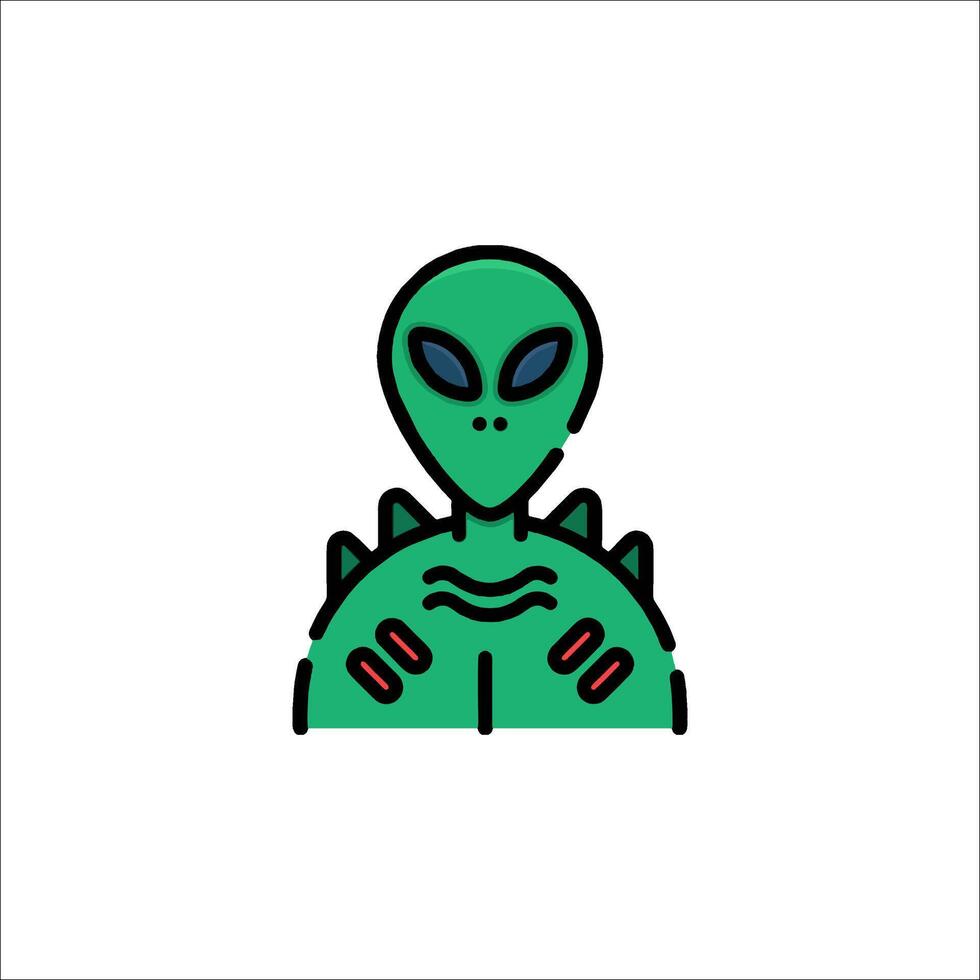 Alien icon illustration vector