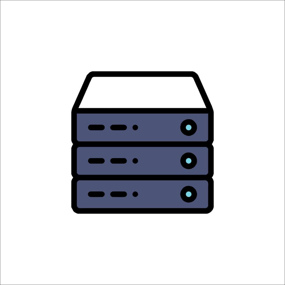 A server icon on a white background vector
