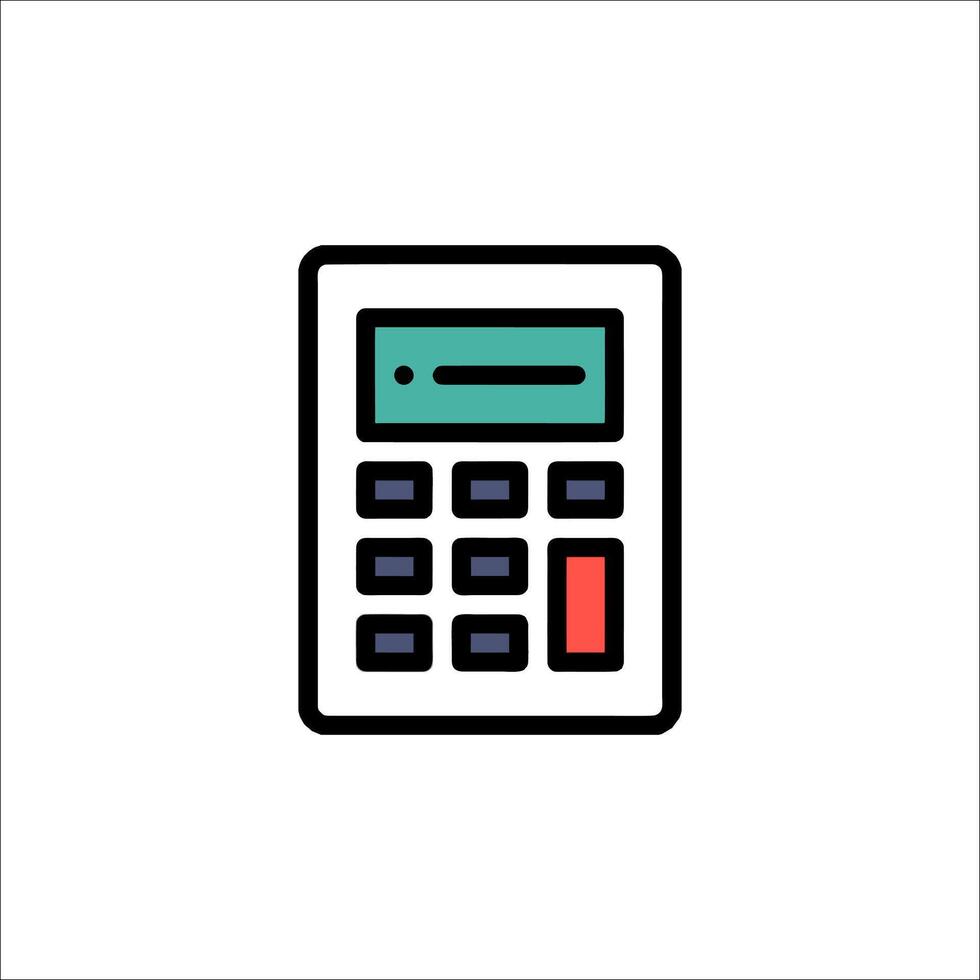 A calculator icon on a white background vector