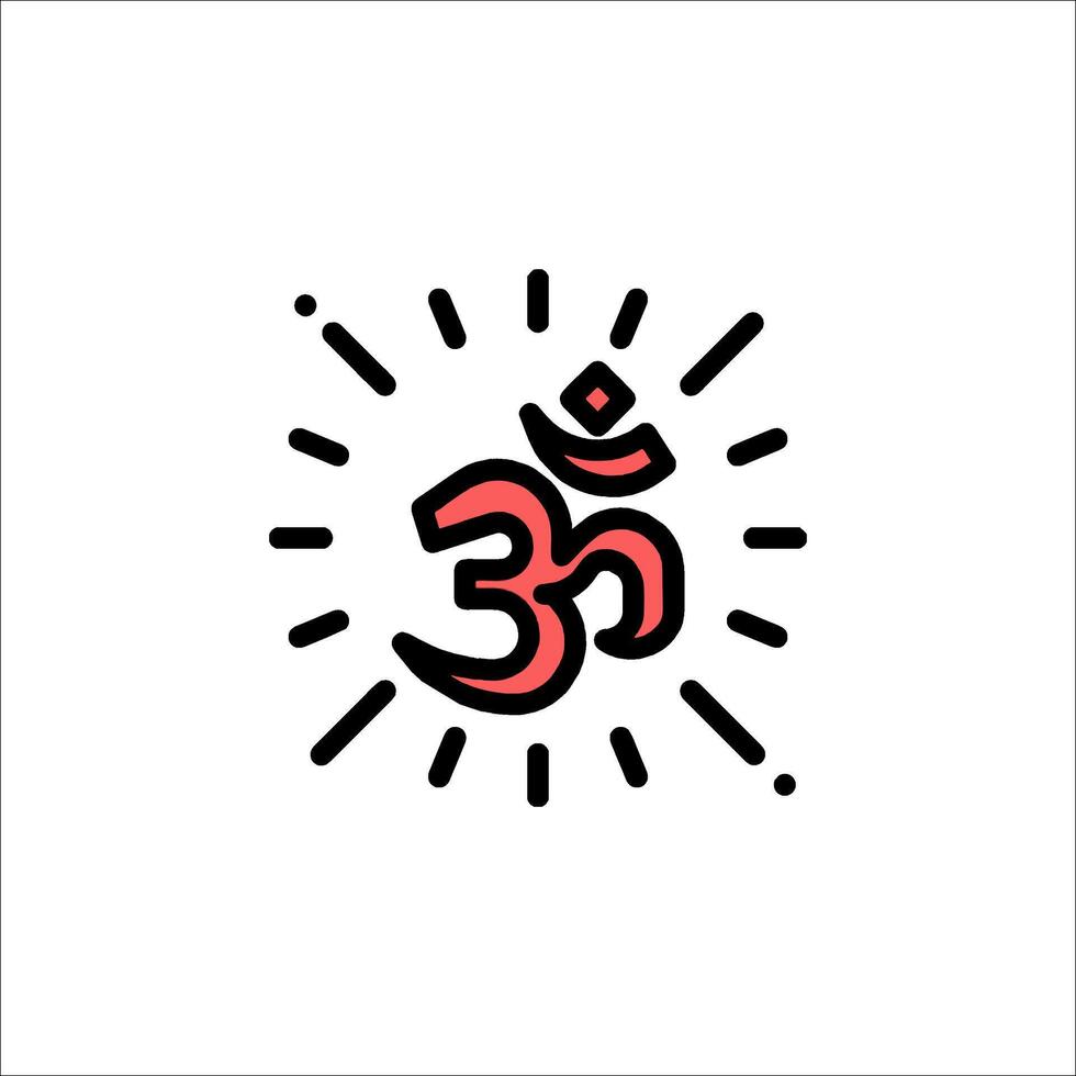 Om symbol illustration vector