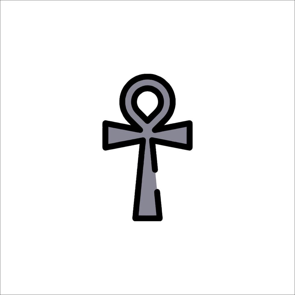 Ankh symbol egyptian ankh icon illustration vector