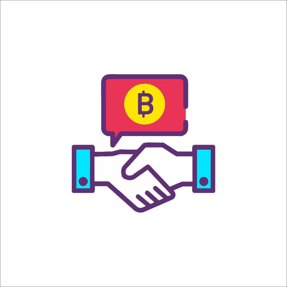 Bitcoin handshake icon, bitcoin symbol, bitcoin symbol, bitcoin symbol, bitcoin symbol, bitcoin symbol, vector