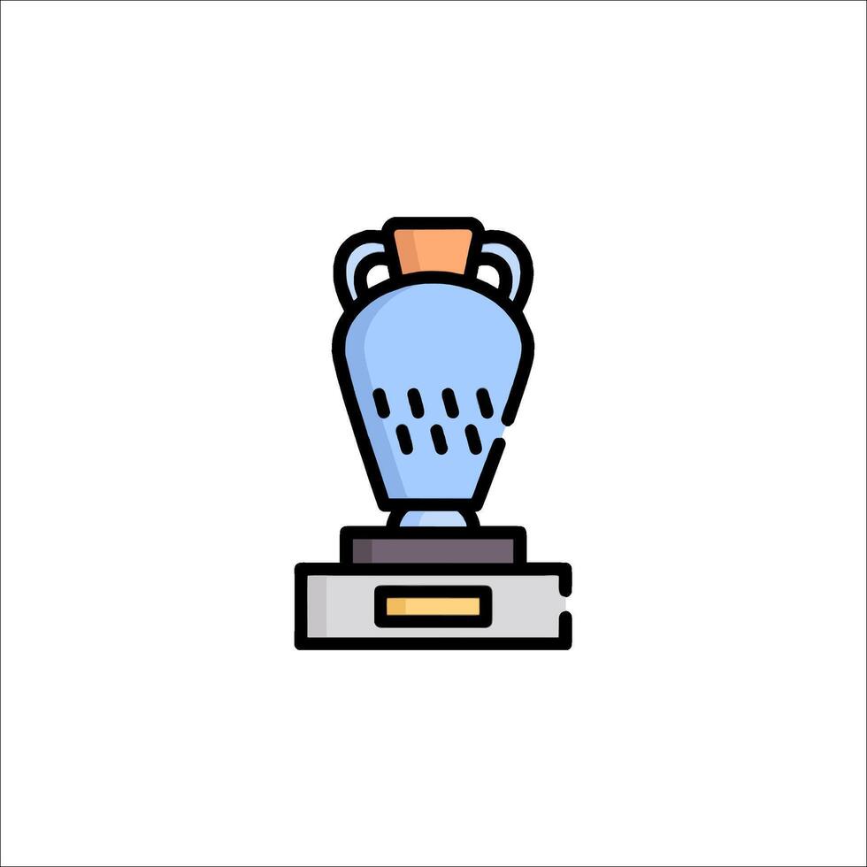 A trophy icon on a white background vector