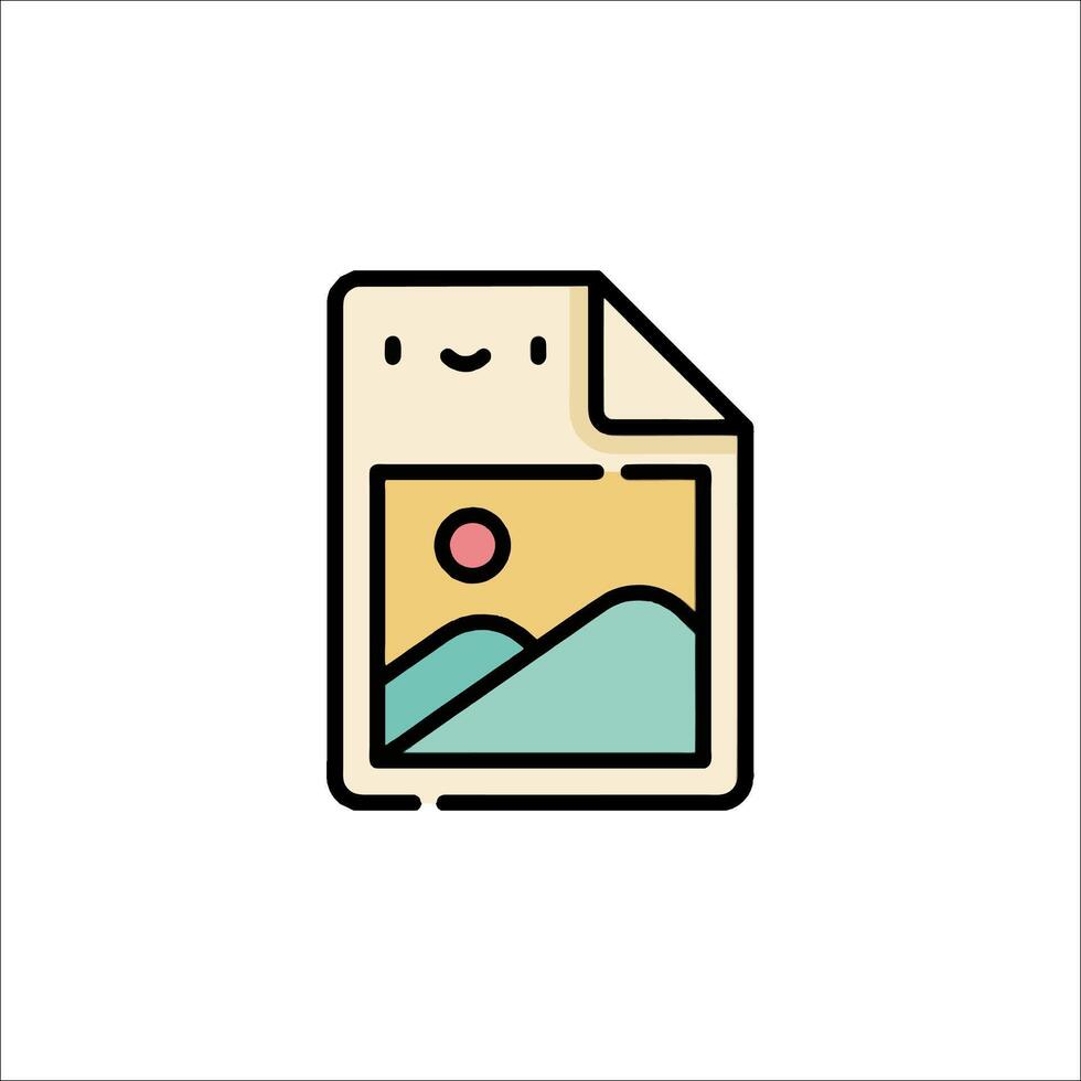 A photo of a person holding a paper with a smiley face vector