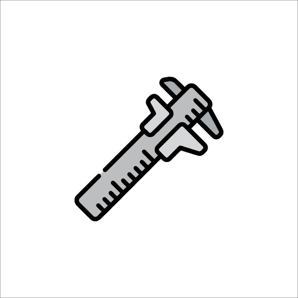A tool with a hammer icon on a white background vector