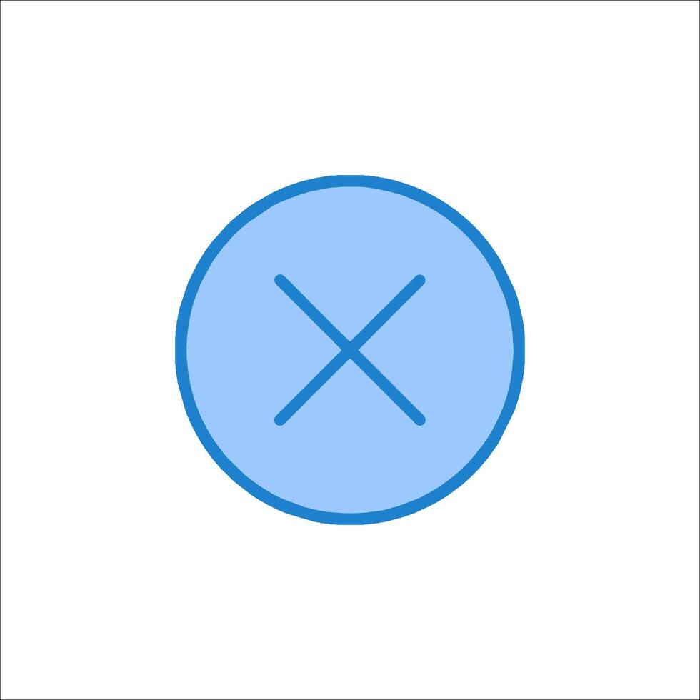 A blue cross icon on a white background vector