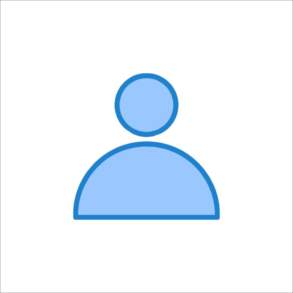 A person icon on a white background vector