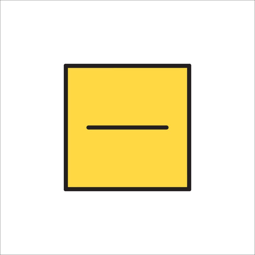 A square with a line drawn on it vector