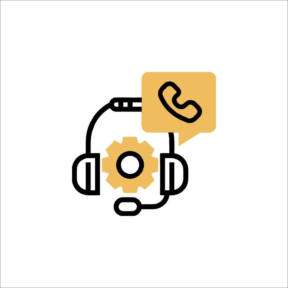 Call center icon vector