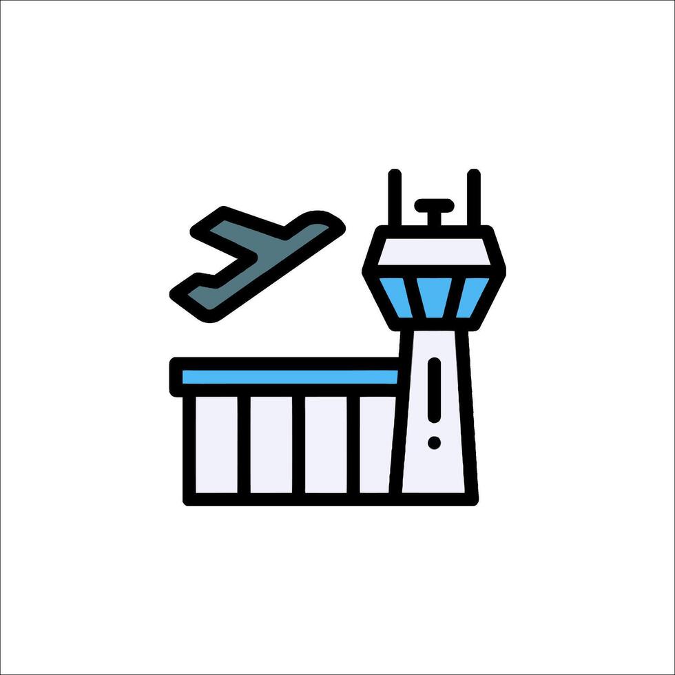 Airport icon illustration vector