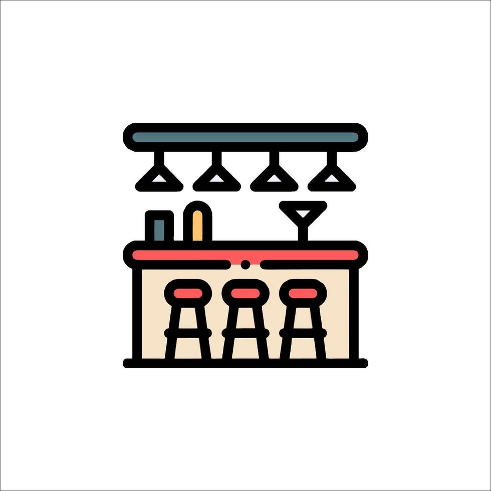 Bar icon illustration vector