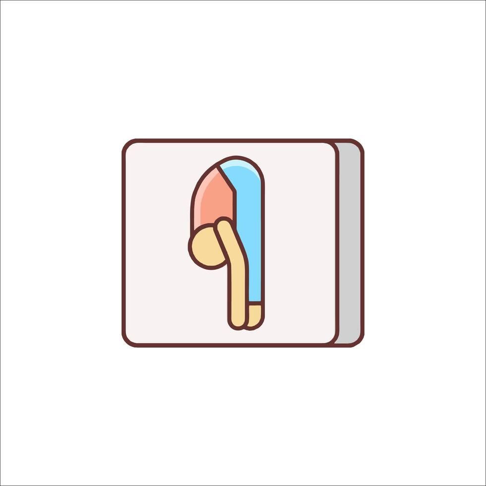 A man is lying on his back in a bed with a pillow vector