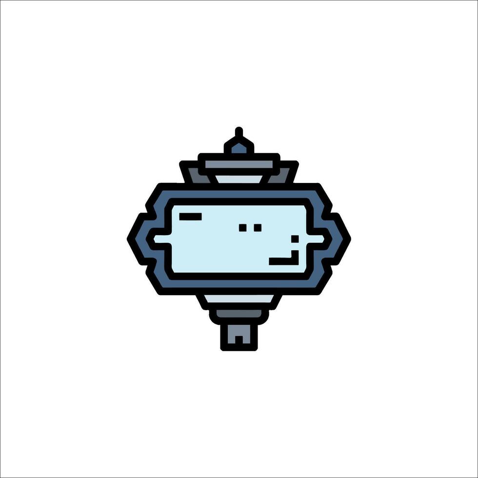 A pixel art illustration of a clock vector