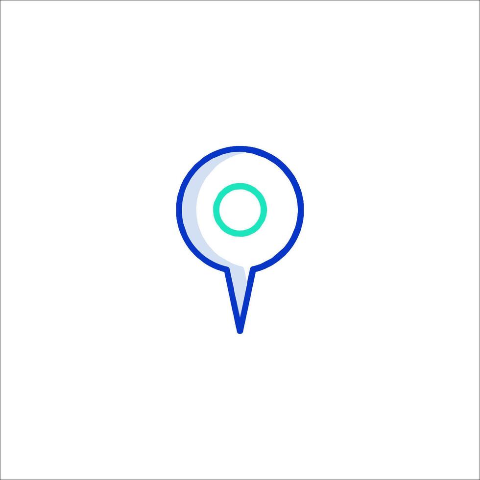 A map marker icon on a white background vector