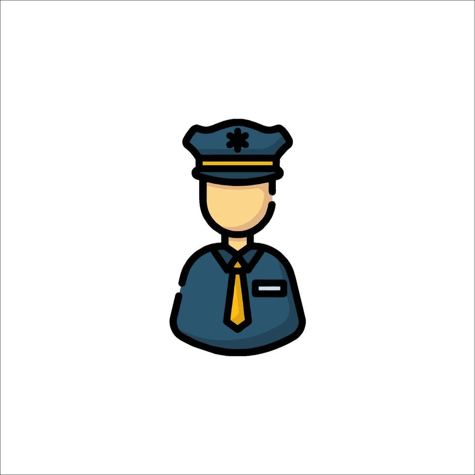 Police officer icon illustration vector