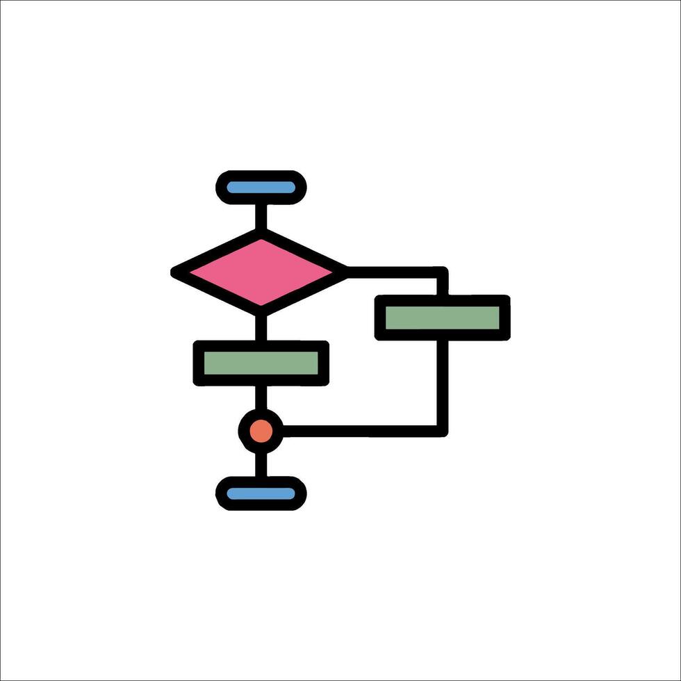 A simple line drawing of a computer vector