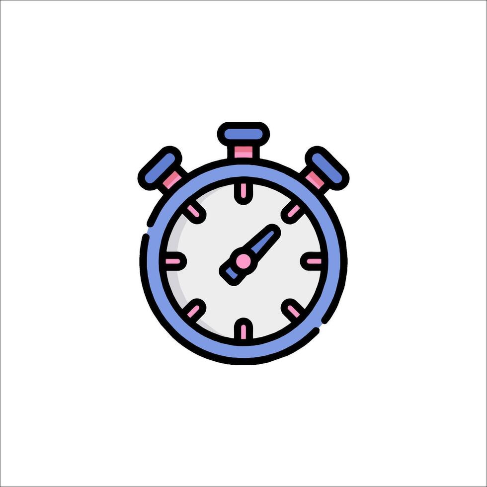 A stopwatch icon on a white background vector