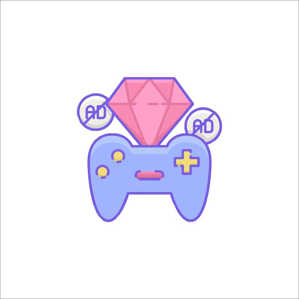 A game controller with a diamond on it vector