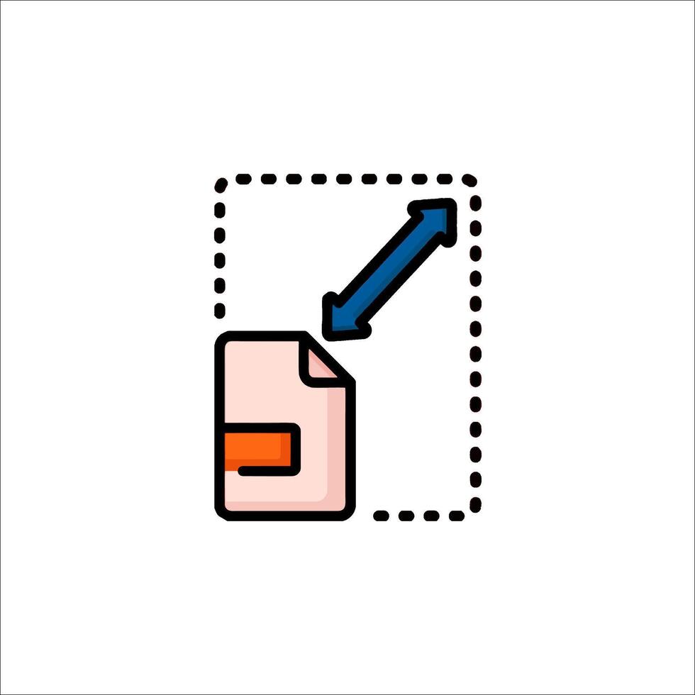 A file icon with a blue arrow pointing to it vector