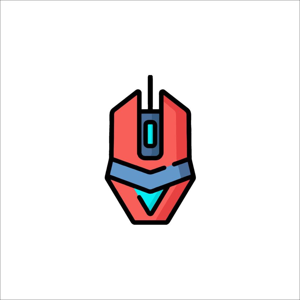 A computer mouse icon in a flat style vector