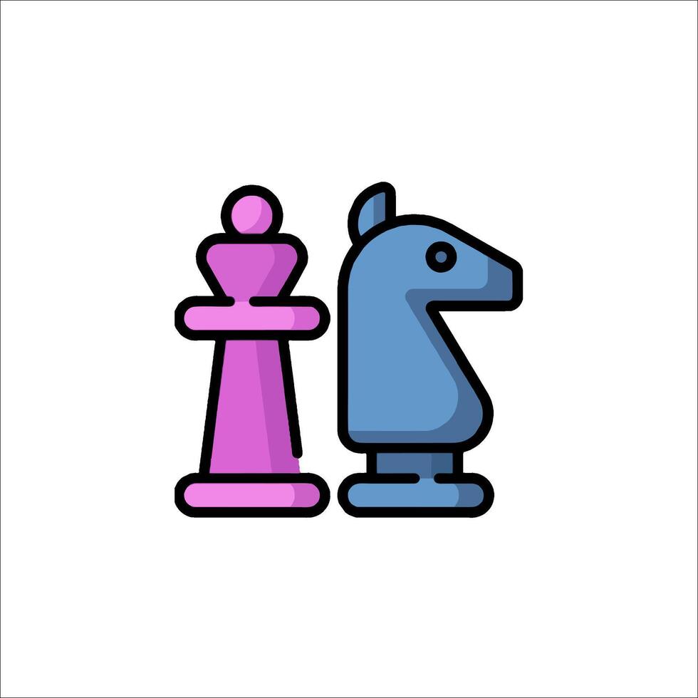 Chess icon illustration vector