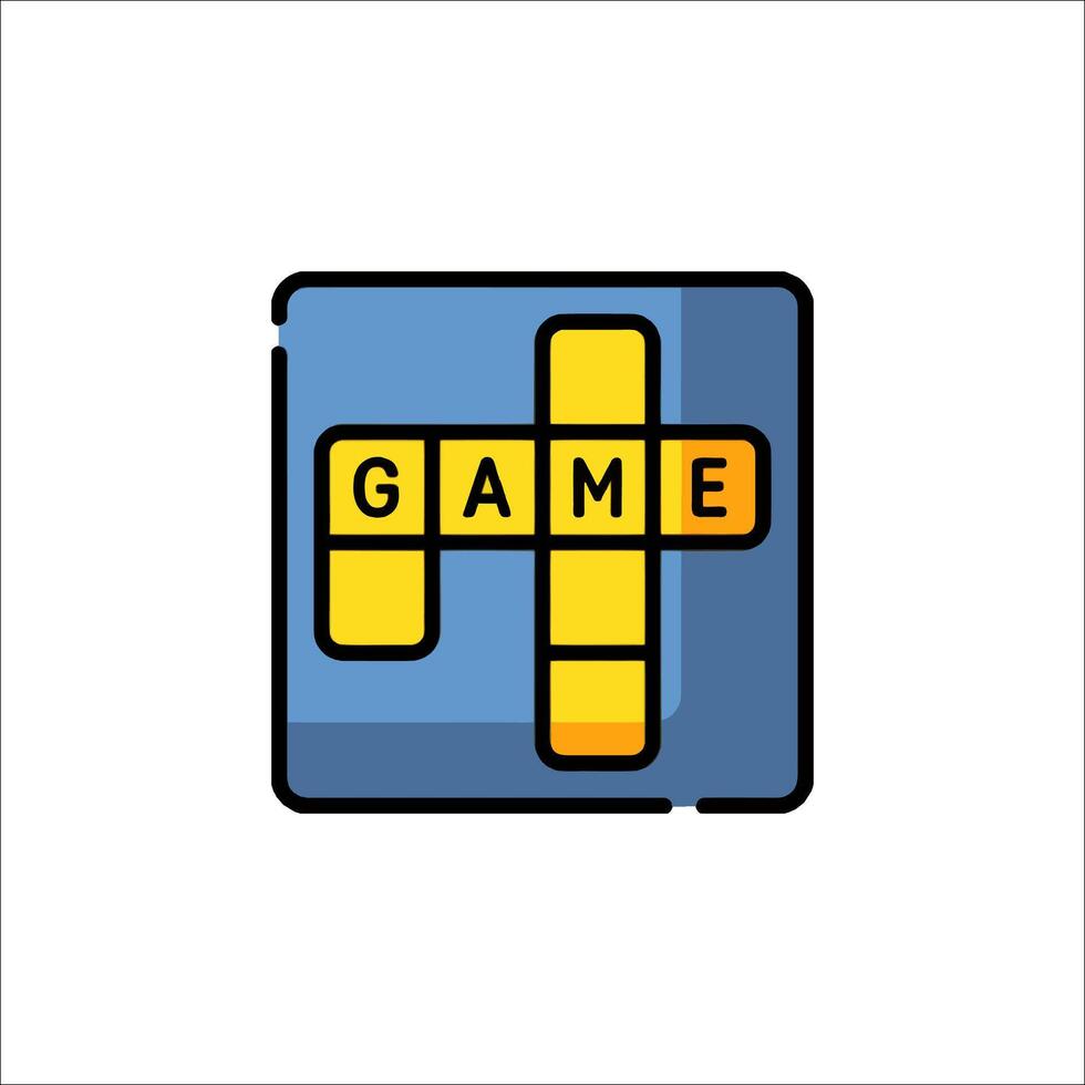 Game icon with the word game in the middle vector