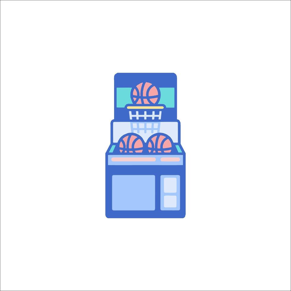 A basketball machine with balls inside vector