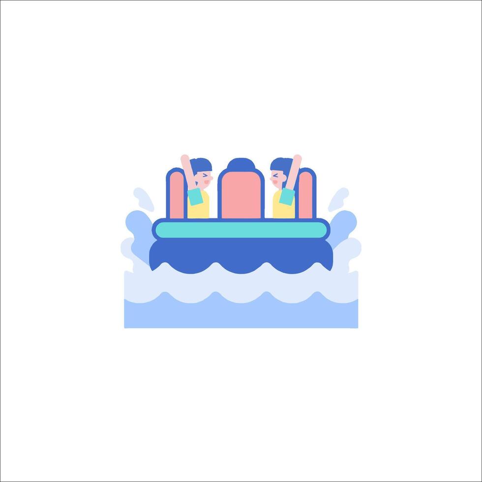 Water park icon illustration vector