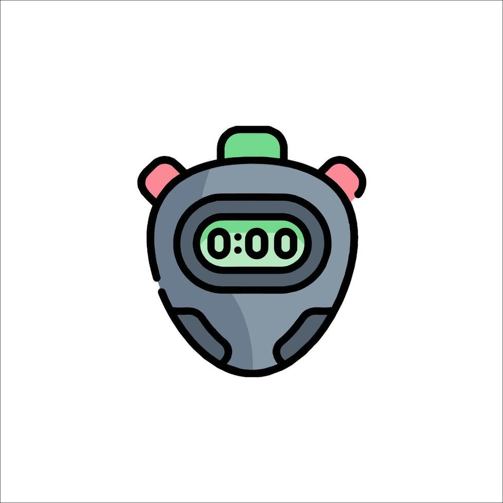 A stopwatch icon on a white background vector