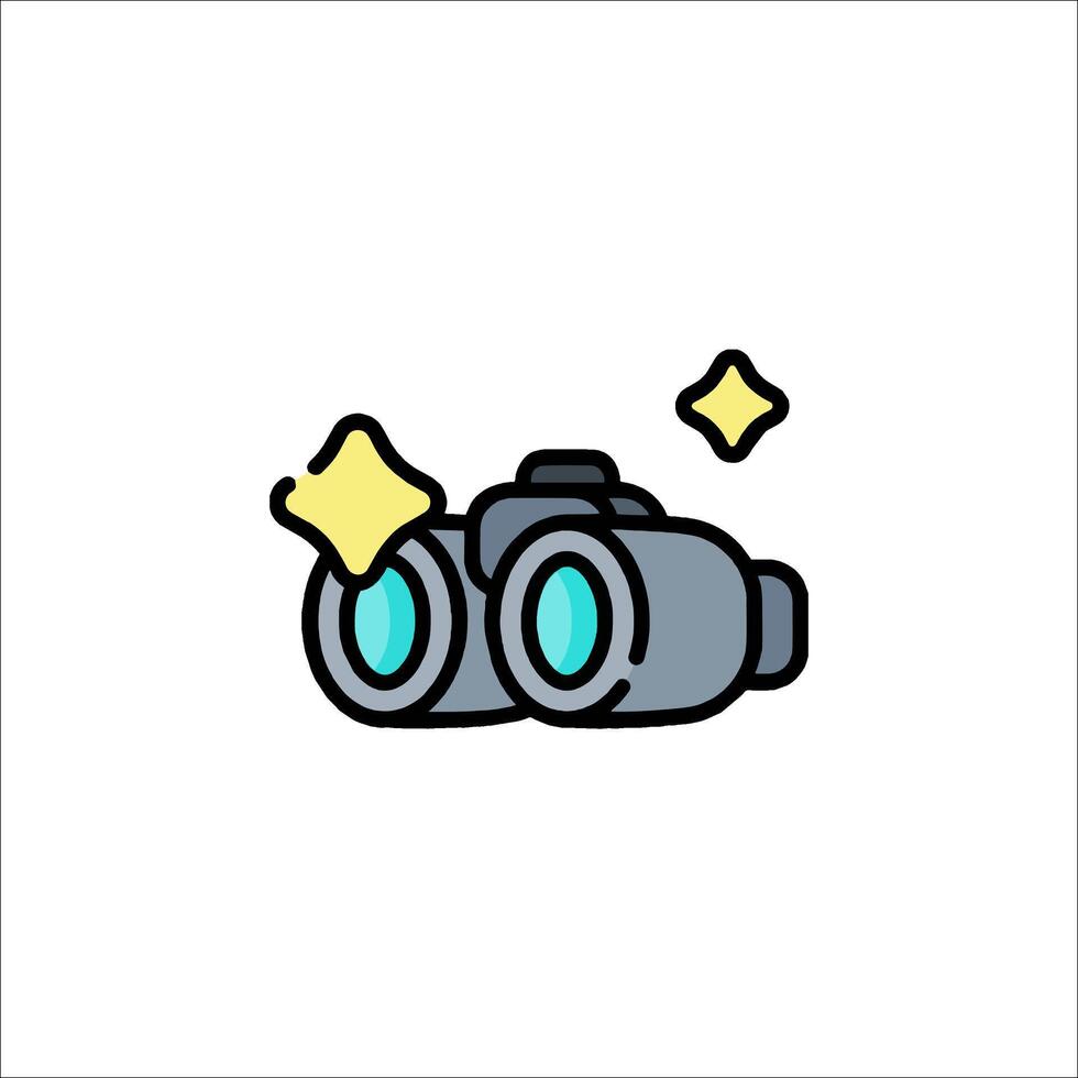 A pair of binoculars icon on a white background vector