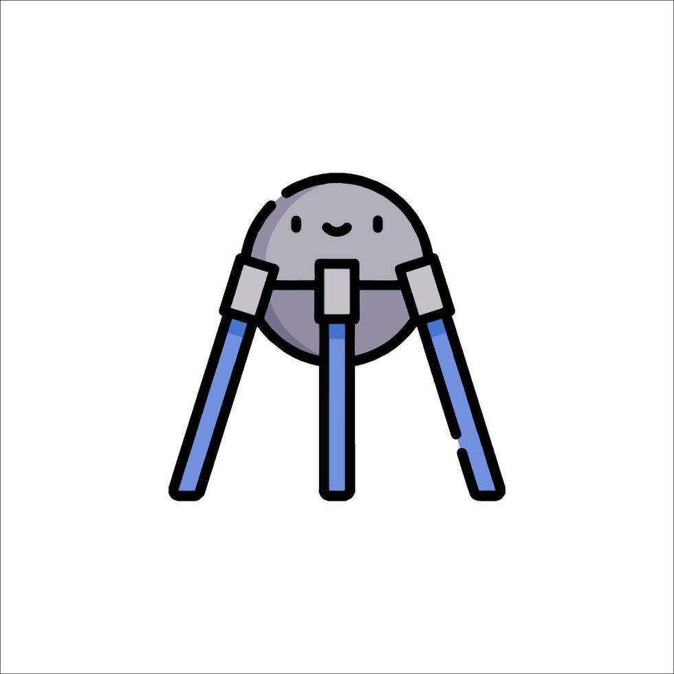 A spider with a smiley face on it vector