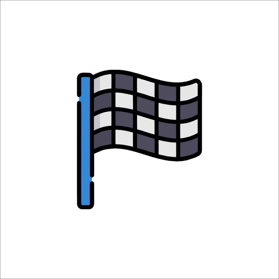 A racing flag icon on a white background vector