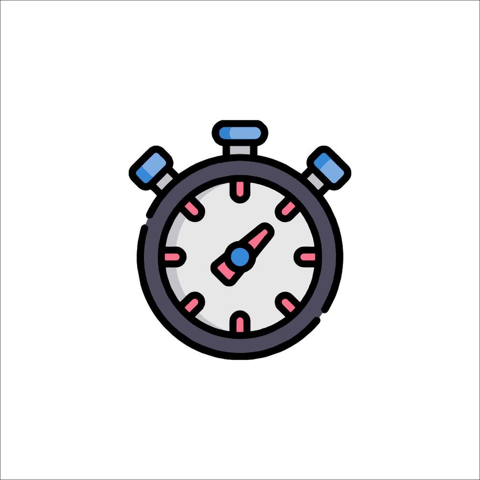 A stopwatch icon on a white background vector
